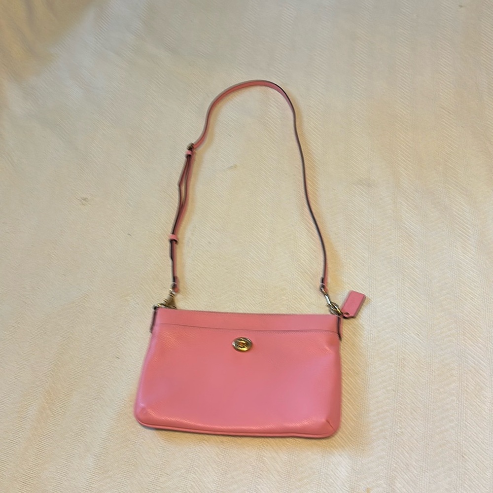 Coach Polly crossbody in Bubblegum pink. Excellent used condition